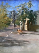 Rufus at the Rocks. Sidney. Pastel